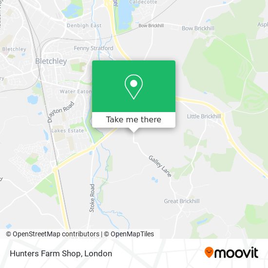 Hunters Farm Shop map