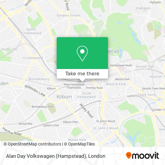 Alan Day Volkswagen (Hampstead) map
