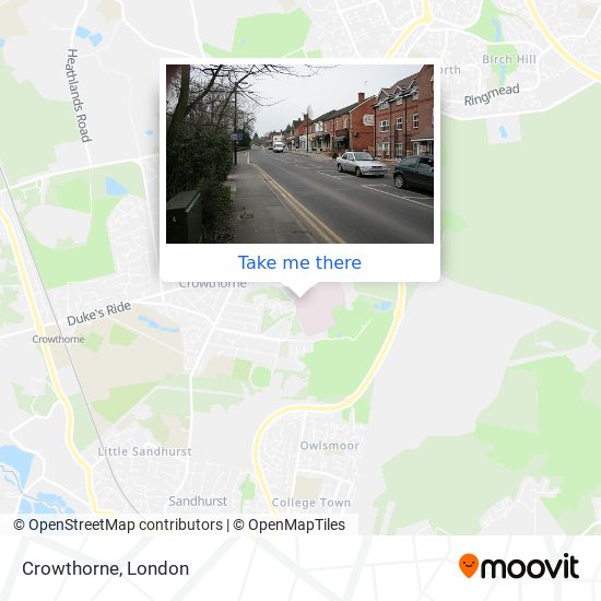 Crowthorne map