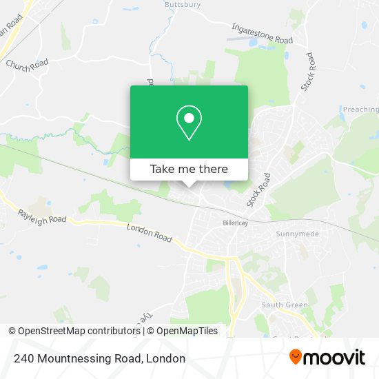 240 Mountnessing Road map