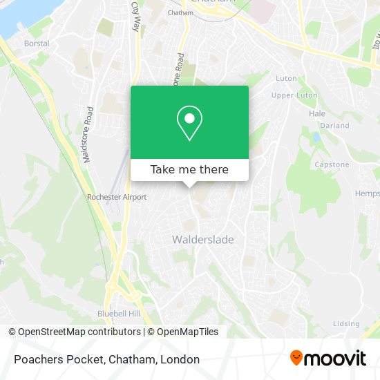 Poachers Pocket, Chatham map