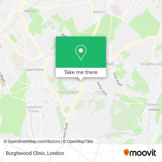 Burghwood Clinic map