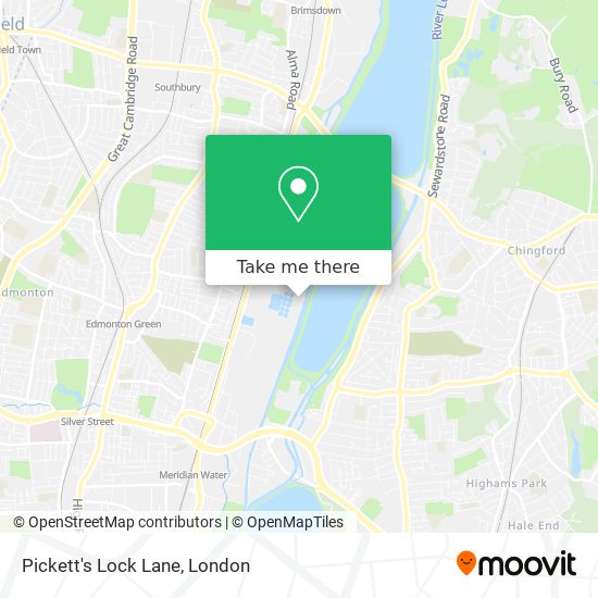 Pickett's Lock Lane map