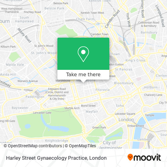 Harley Street Gynaecology Practice map
