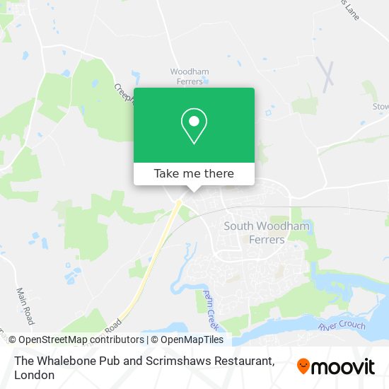 The Whalebone Pub and Scrimshaws Restaurant map