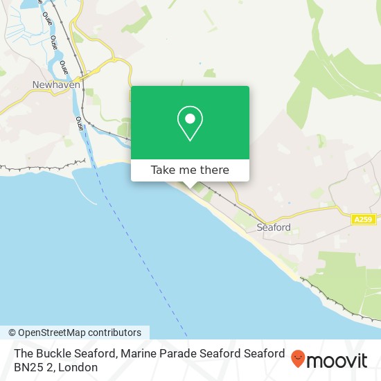 The Buckle Seaford, Marine Parade Seaford Seaford BN25 2 map