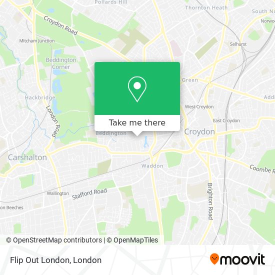 Flip Out London map