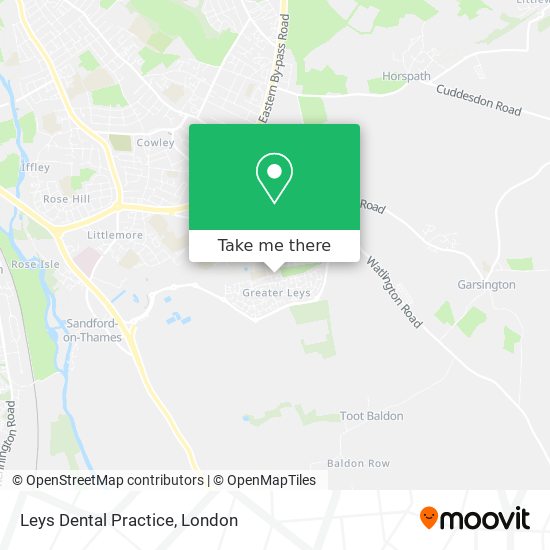 Leys Dental Practice map