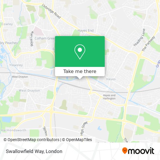 Swallowfield Way map