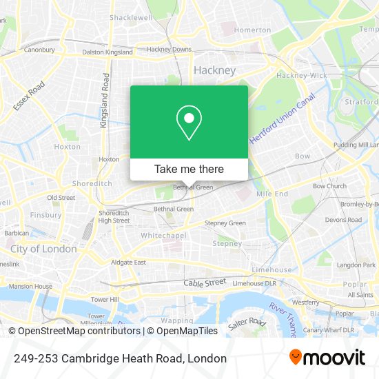 249-253 Cambridge Heath Road map