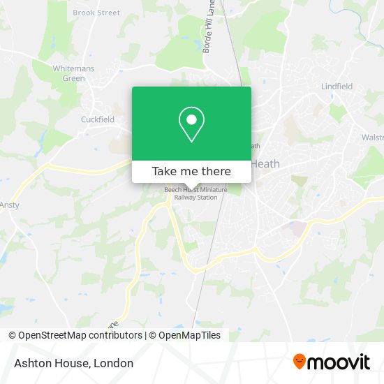 Ashton House map