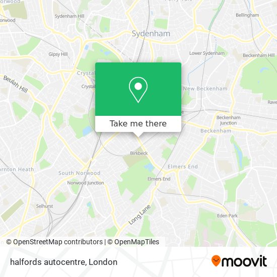 halfords autocentre map