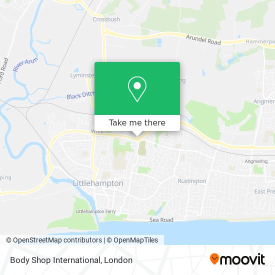 Body Shop International map