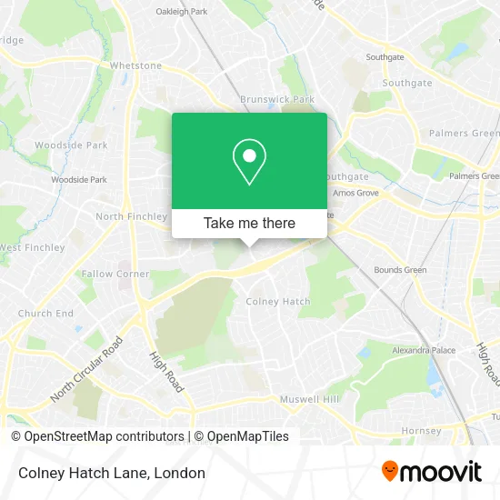 Colney Hatch Lane map