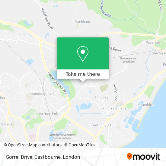 Sorrel Drive, Eastbourne map