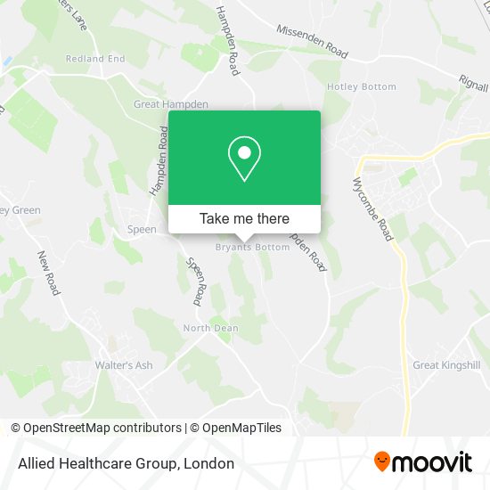Allied Healthcare Group map