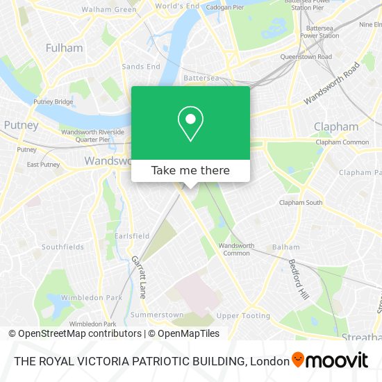 THE ROYAL VICTORIA PATRIOTIC BUILDING map