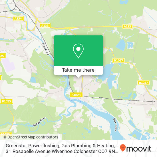 Greenstar Powerflushing, Gas Plumbing & Heating, 31 Rosabelle Avenue Wivenhoe Colchester CO7 9NY map