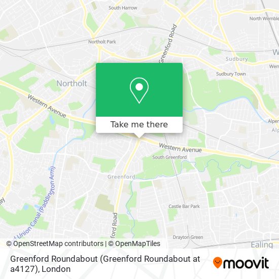 Greenford Roundabout (Greenford Roundabout at a4127) map