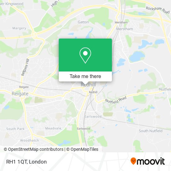 RH1 1QT map
