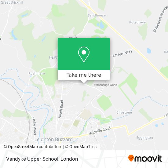 Vandyke Upper School map