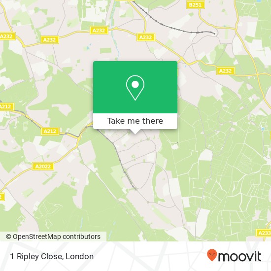 1 Ripley Close, New Addington Croydon map