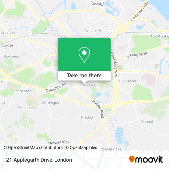 21 Applegarth Drive map