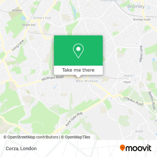 Corza map