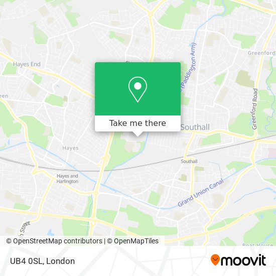 UB4 0SL map