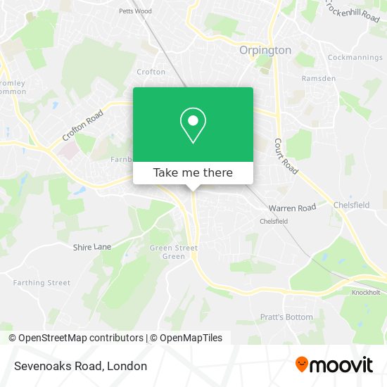 Sevenoaks Road map