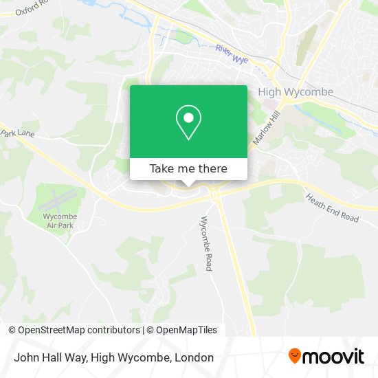 John Hall Way, High Wycombe map