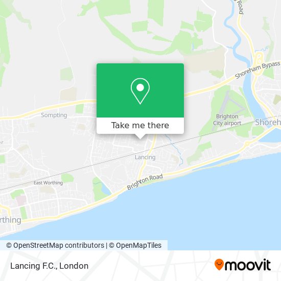Lancing F.C. map