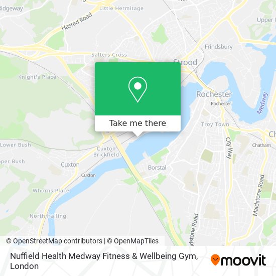 Nuffield Health Medway Fitness & Wellbeing Gym map