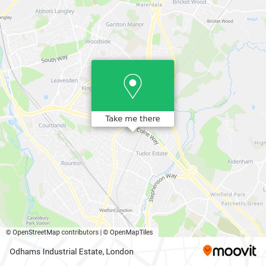 Odhams Industrial Estate map