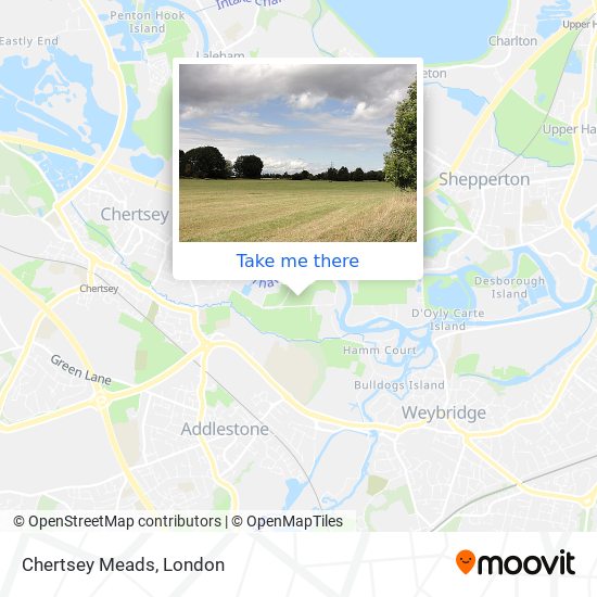 Chertsey Meads map
