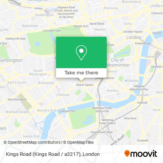 Kings Road (Kings Road / a3217) map