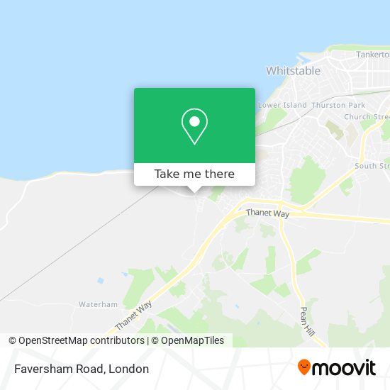 Faversham Road map