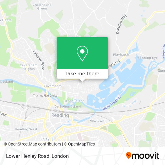 Lower Henley Road map