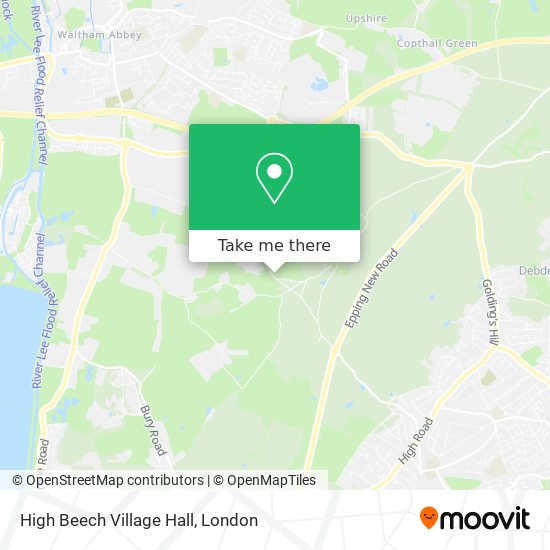 High Beech Village Hall map