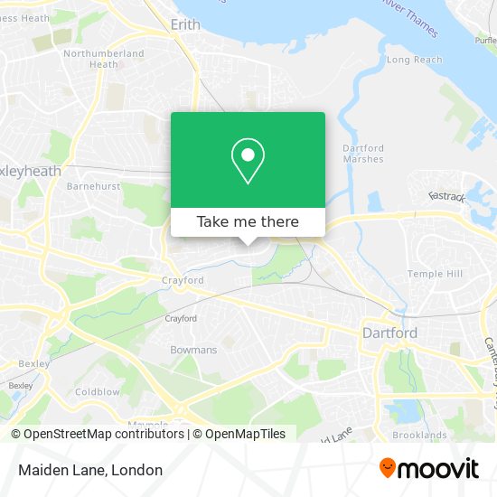 Maiden Lane map