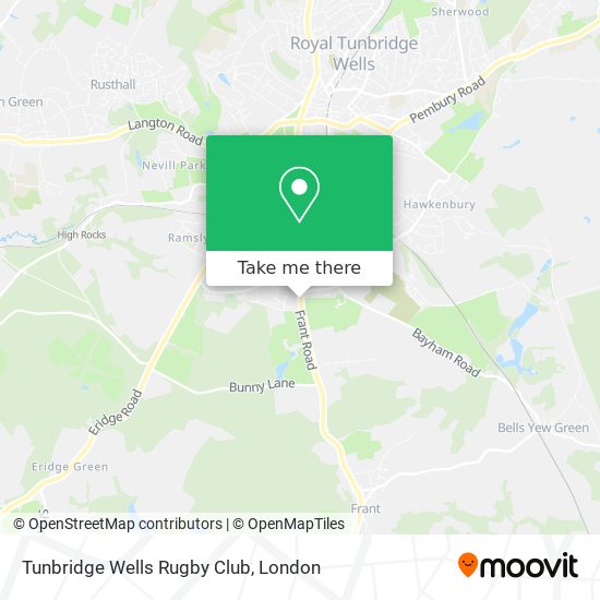 Tunbridge Wells Rugby Club map