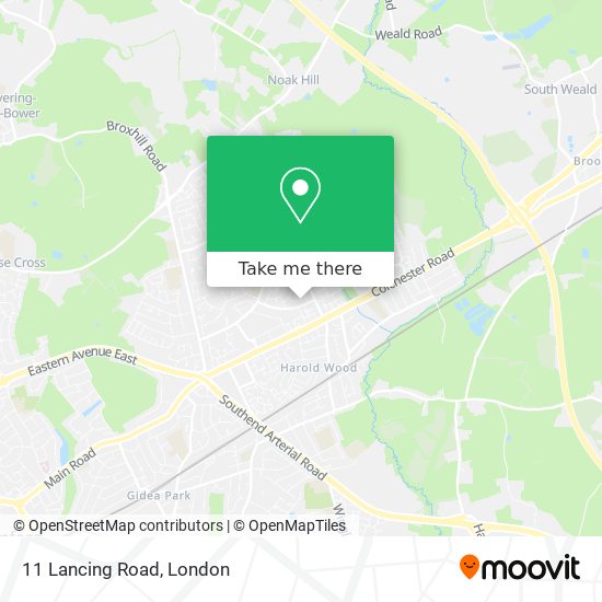 11 Lancing Road map