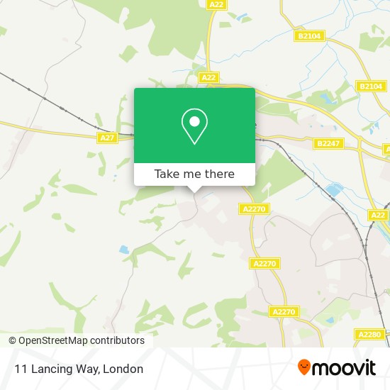 11 Lancing Way map