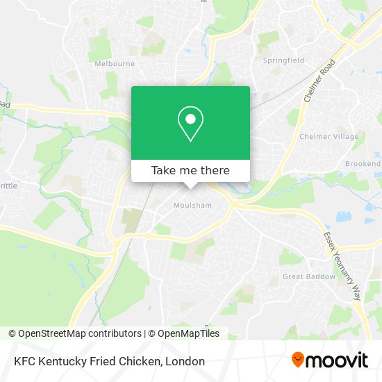 KFC Kentucky Fried Chicken map