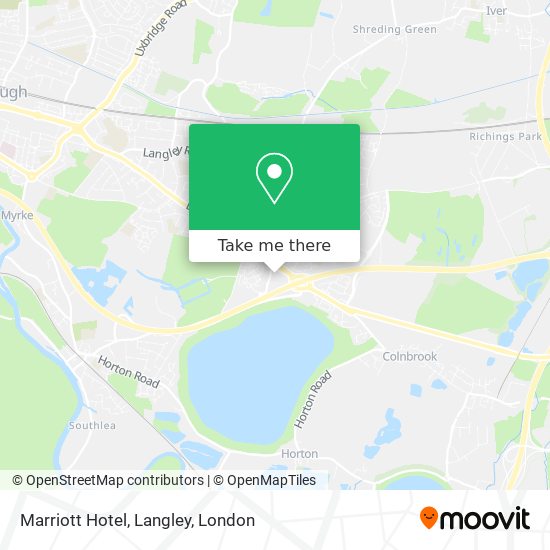 Marriott Hotel, Langley map