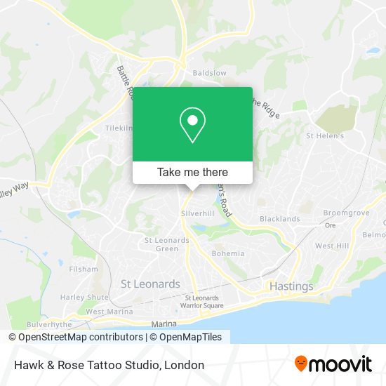 Hawk & Rose Tattoo Studio map