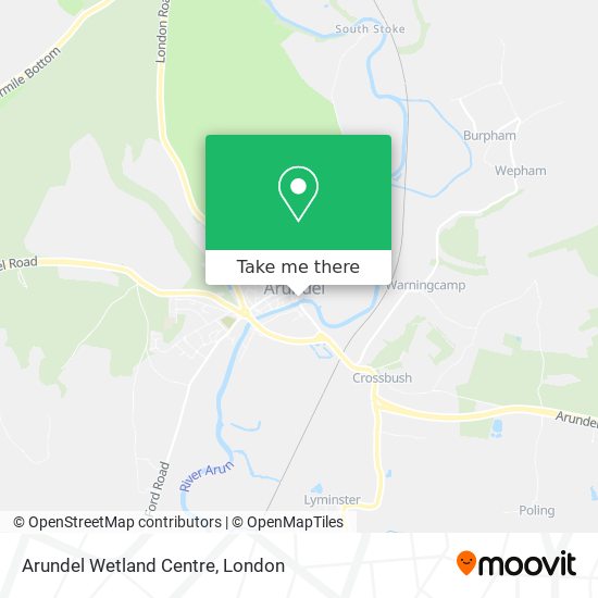 Arundel Wetland Centre map