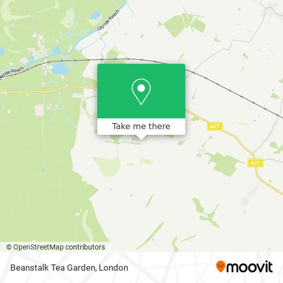 How to get to Beanstalk Tea Garden in Lewes by bus?