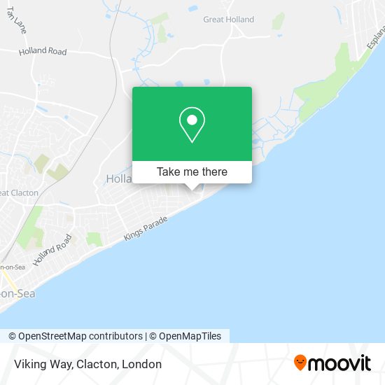Viking Way, Clacton map