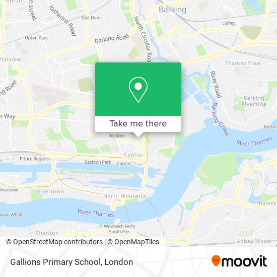 Gallions Primary School map